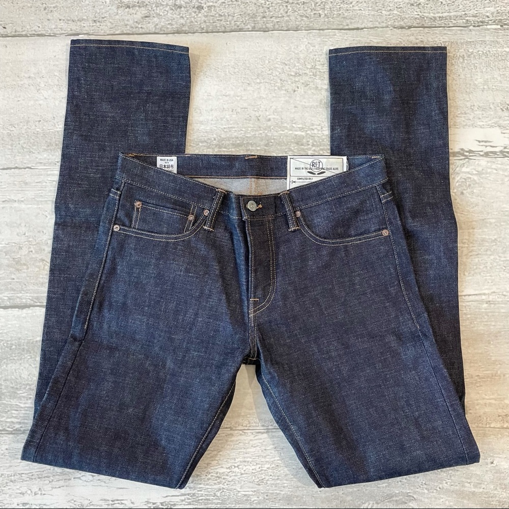 Rogue Territory Skinny Jeans Raw Japanese Selvedge Denim Indigo 32 Nihon Menpu